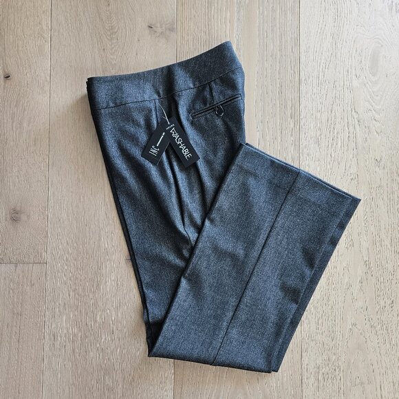 NWT INC Women's Charcoal Dress Pants - Picture 1 of 13
